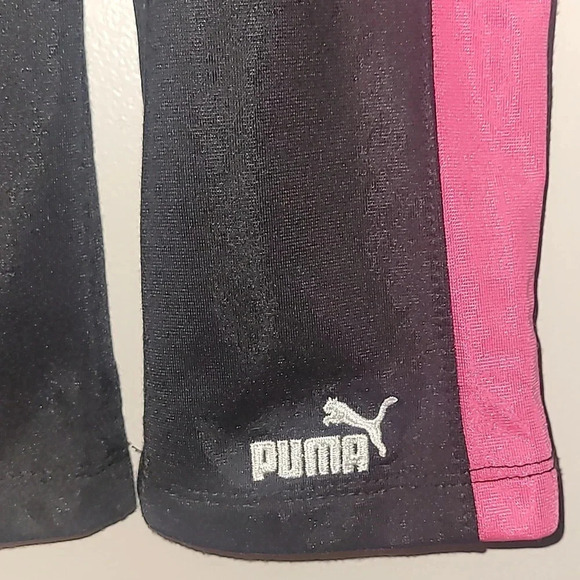 Girls size 12 months Puma tracksuit black pink white zip-up jacket pants LOT F3 - Picture 4 of 6